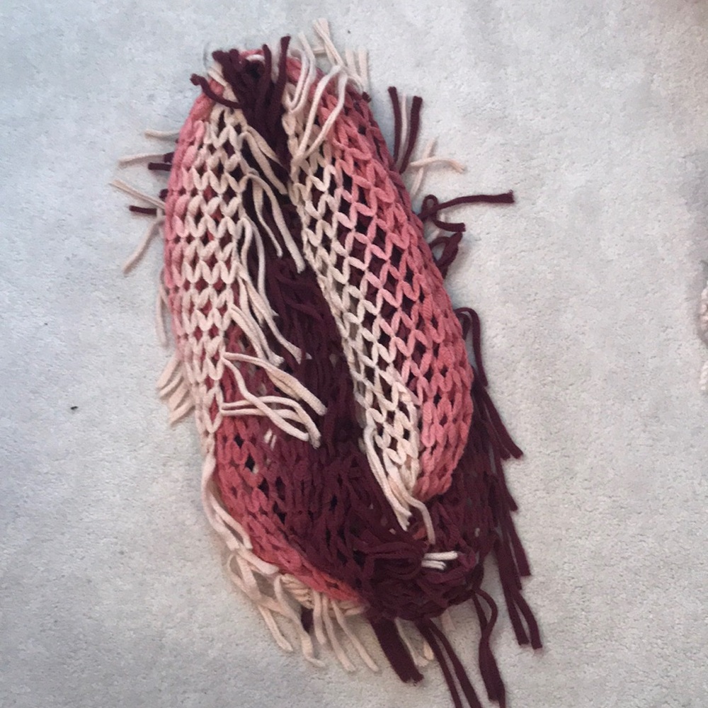 Ombré Fringe Infinity Scarf